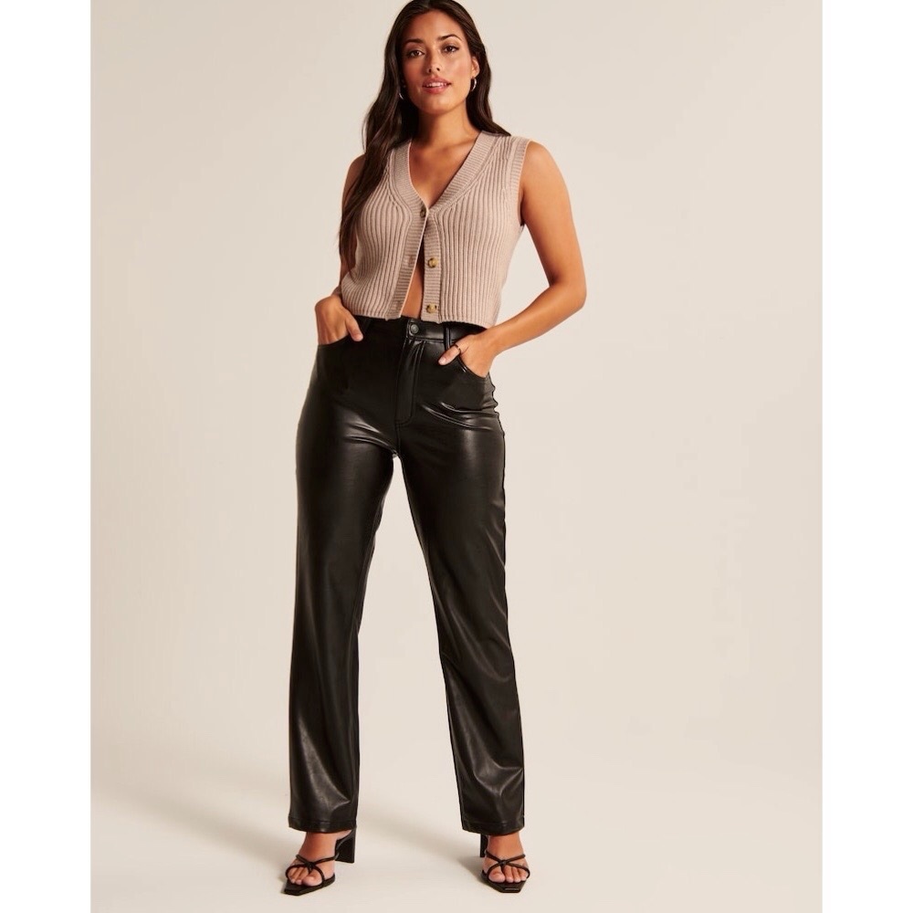 Abercrombie & Fitch Black 90s Straight Leg Pants